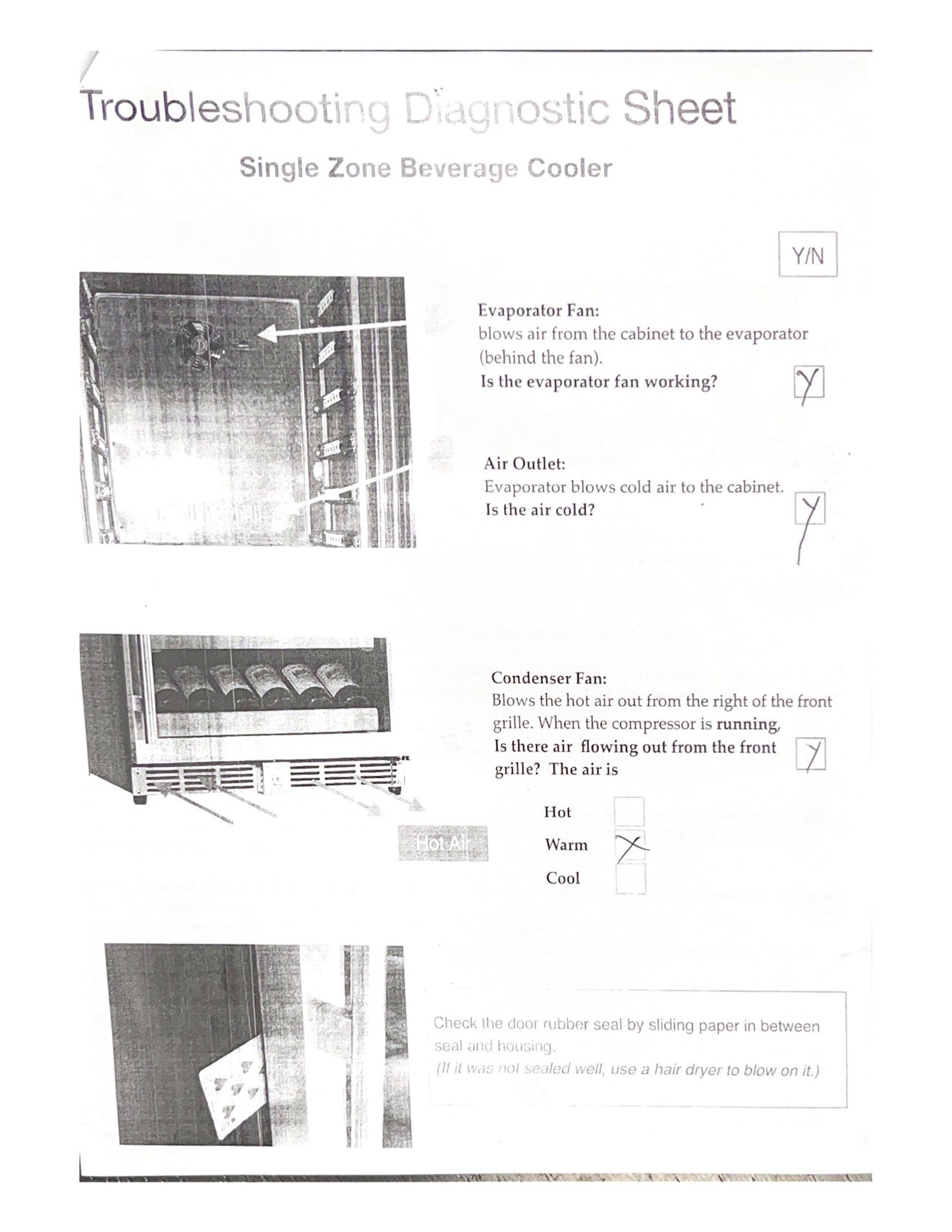 Refurbished - 53 Inch Solid 3-Door Outdoor Beverage Drinks Cooler - Stainless Steel Door