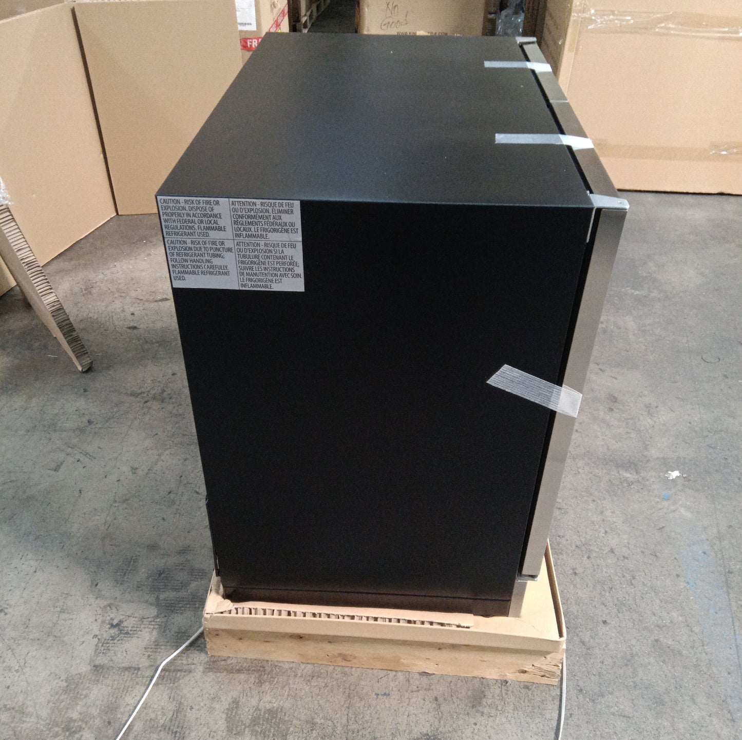 Refurbished - 36" Beer and Wine Cooler Combination with Low-E Glass Door - Stainless Steel Door