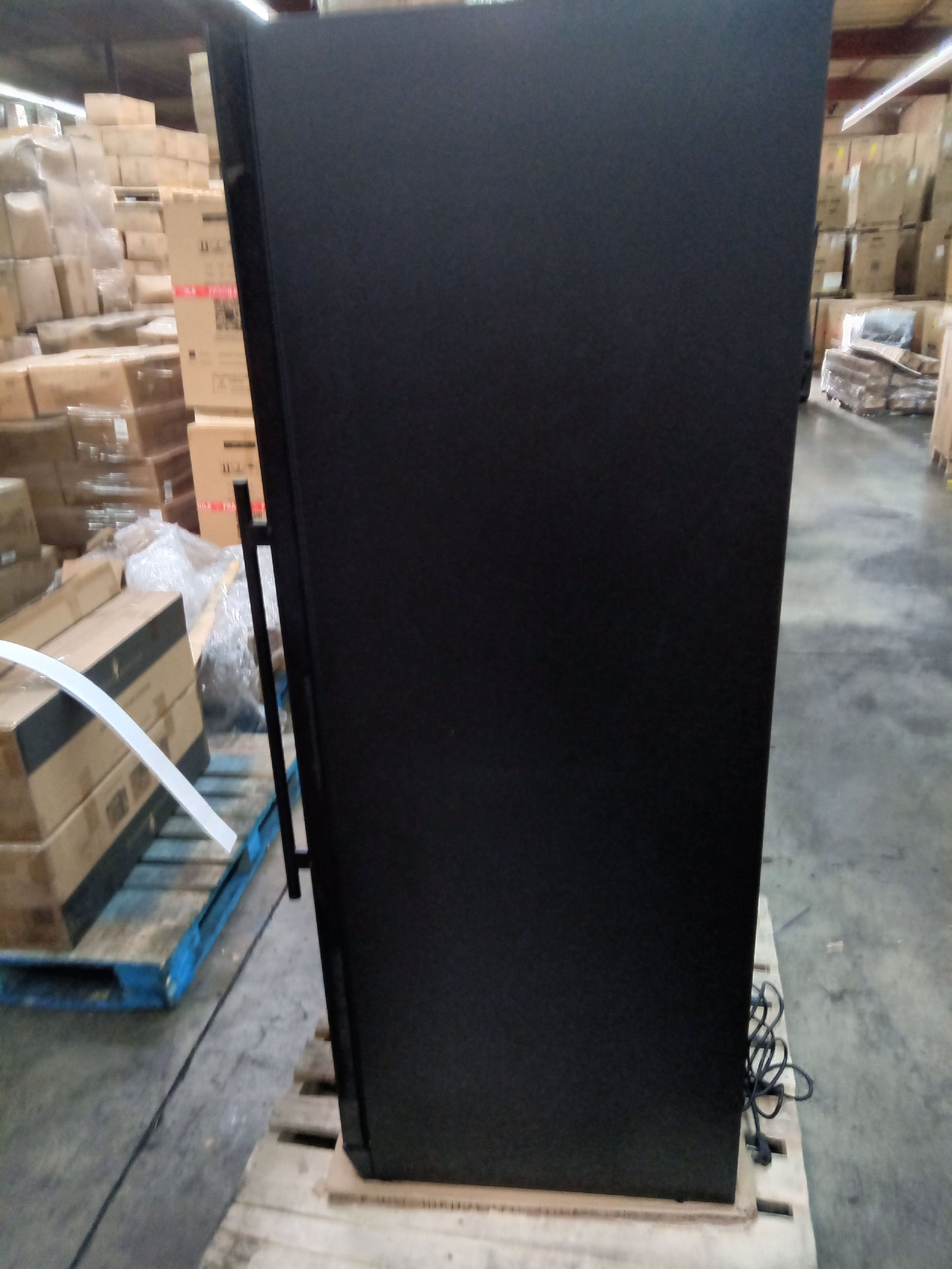 Refurbished - Large Beverage Refrigerator With Low-E Glass Door - Black Door