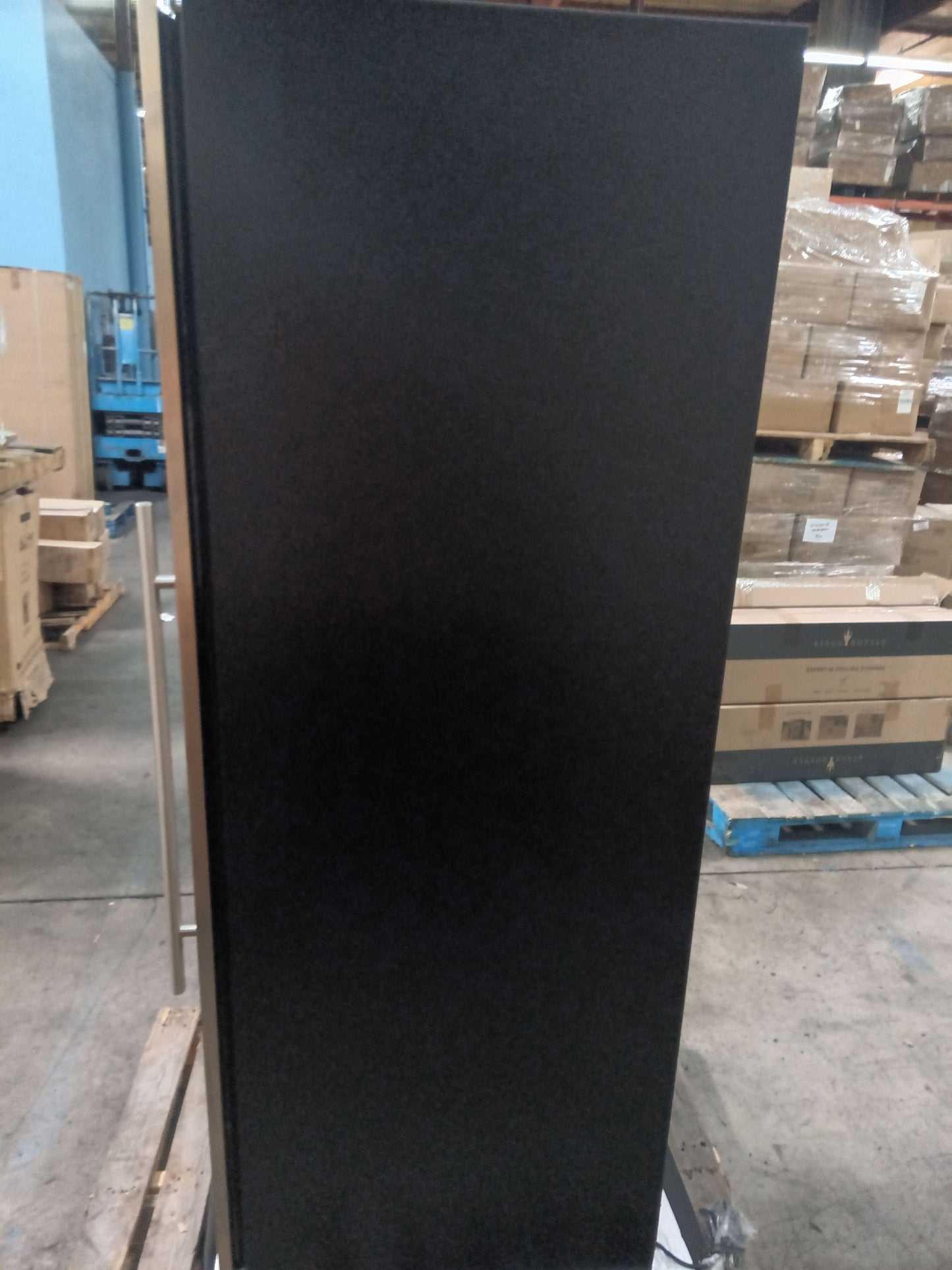 Refurbished - Upright Single Zone Large Wine Cooler With Low-E Glass Door - Stainless Steel Door