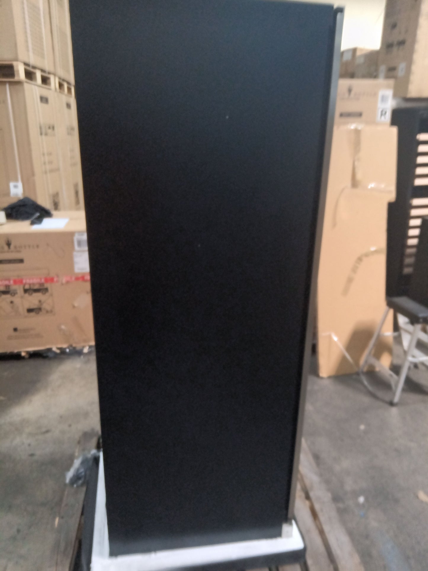 Refurbished - Upright Single Zone Large Wine Cooler With Low-E Glass Door - Stainless Steel Door