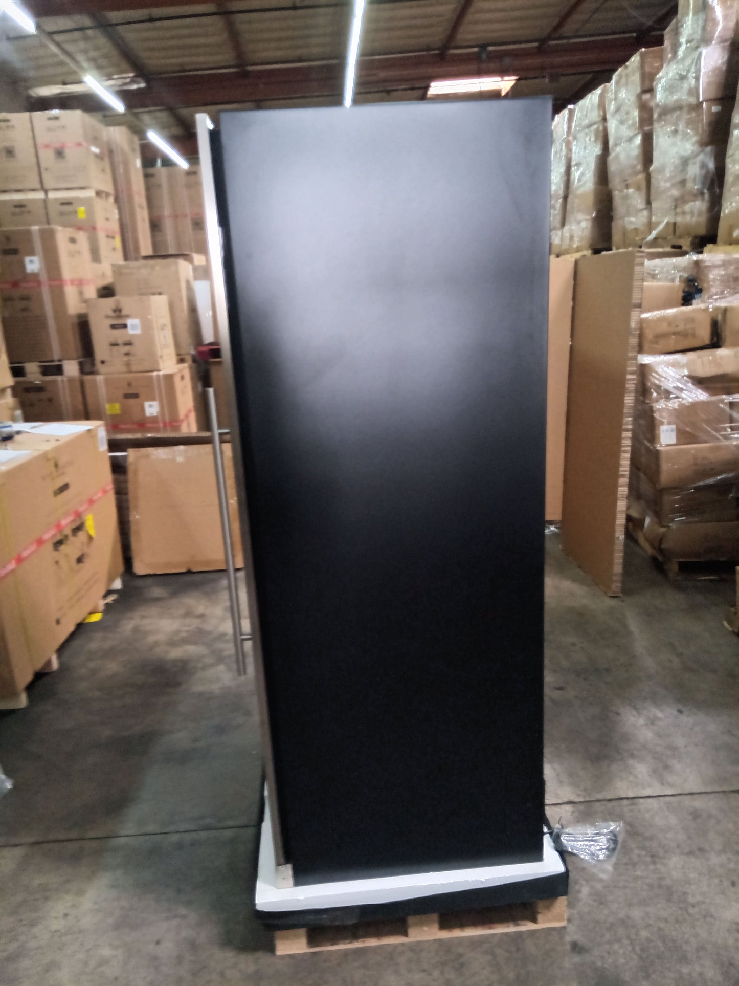 Refurbished - Upright Single Zone Large Wine Cooler With Low-E Glass Door - 2 - Stainless Steel Door