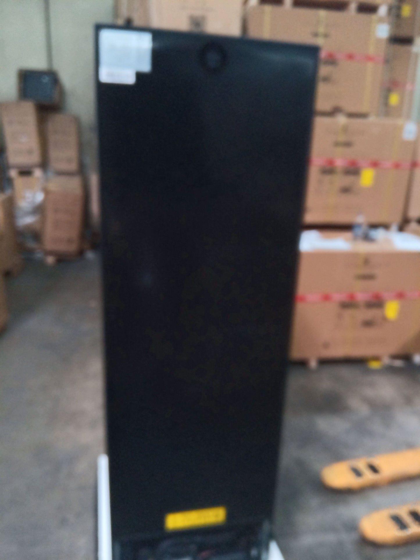 Refurbished - Upright Single Zone Large Wine Cooler With Low-E Glass Door - 2 - Stainless Steel Door