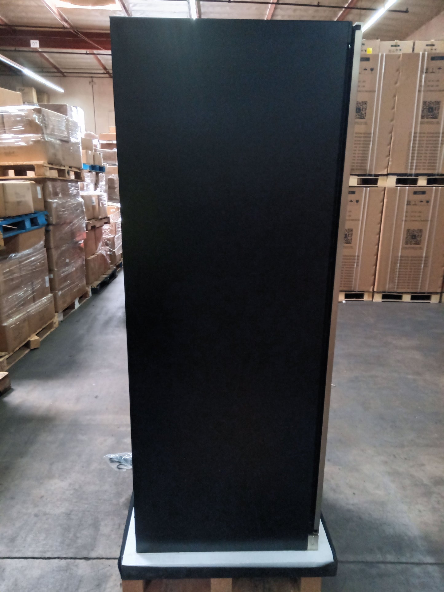 Refurbished - Upright Single Zone Large Wine Cooler With Low-E Glass Door - 2 - Stainless Steel Door