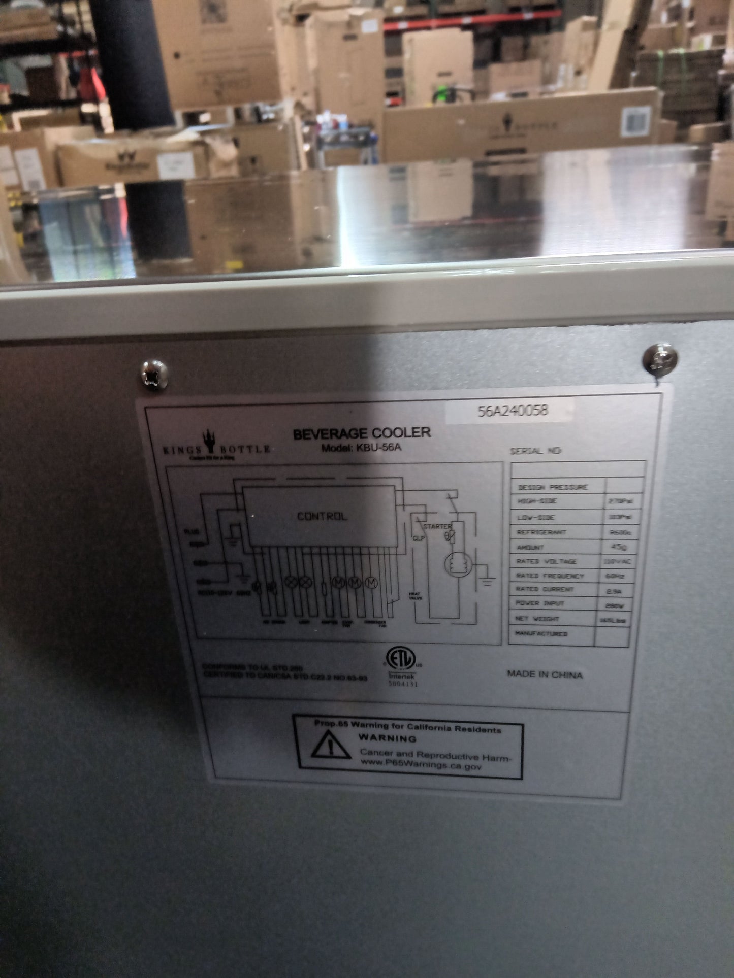 Refurbished - 36 Inch Outdoor Beverage Refrigerator 2 Door For Home