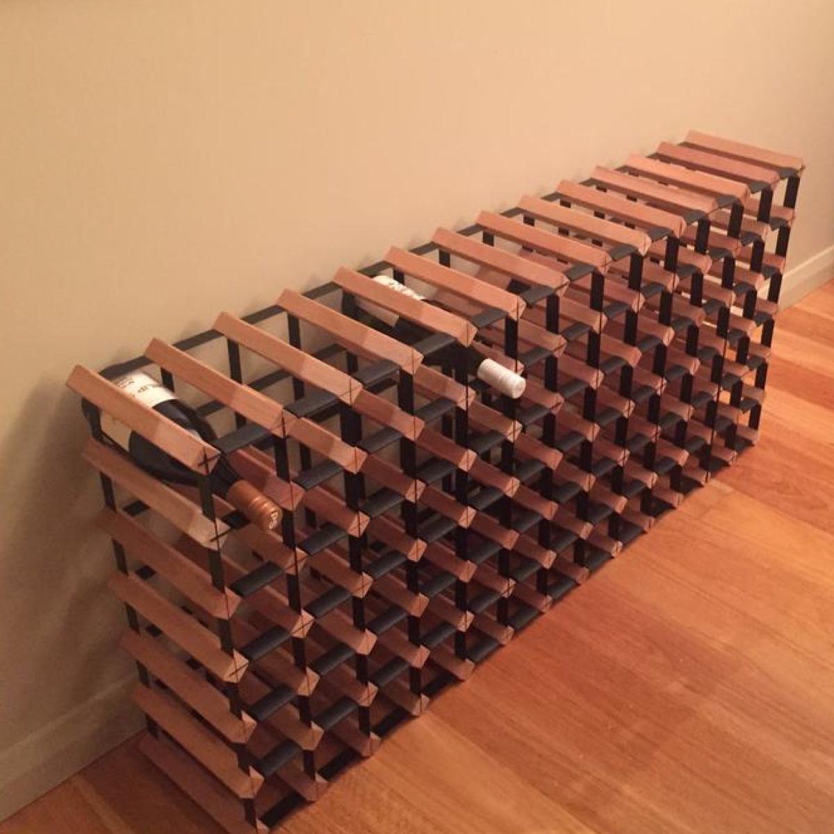 Custom Built Wine Rack | Rustic Hardwood | Un-Assembled
