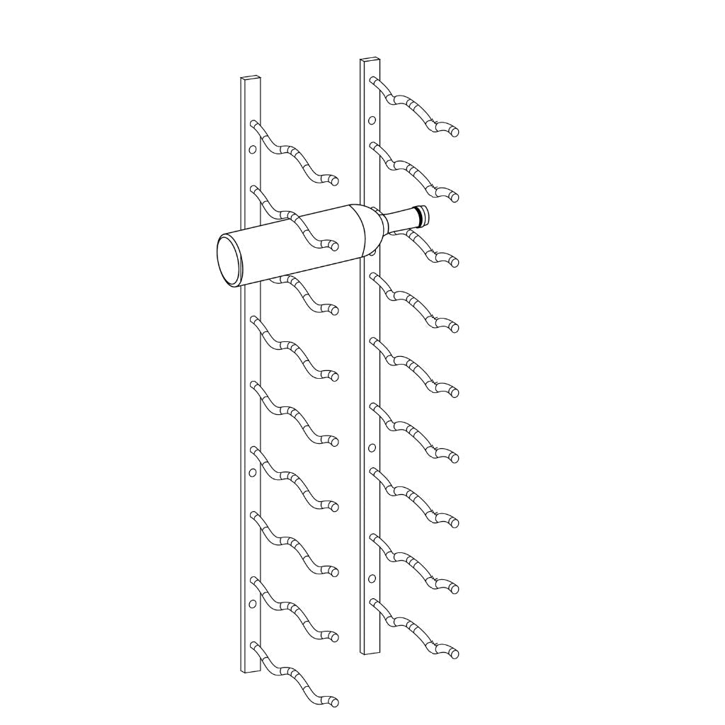 Wall Mounted Metal Wine Racks C-Type