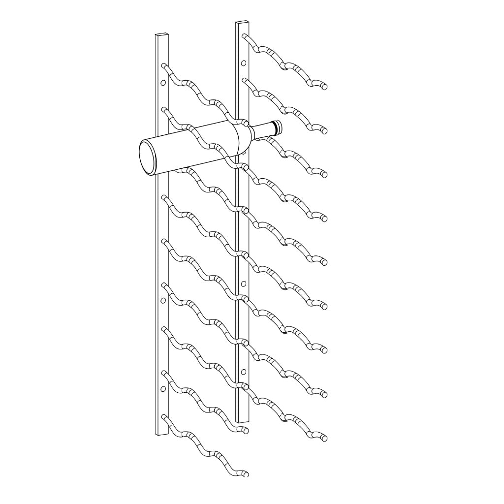 Wall Mounted Metal Wine Racks C-Type