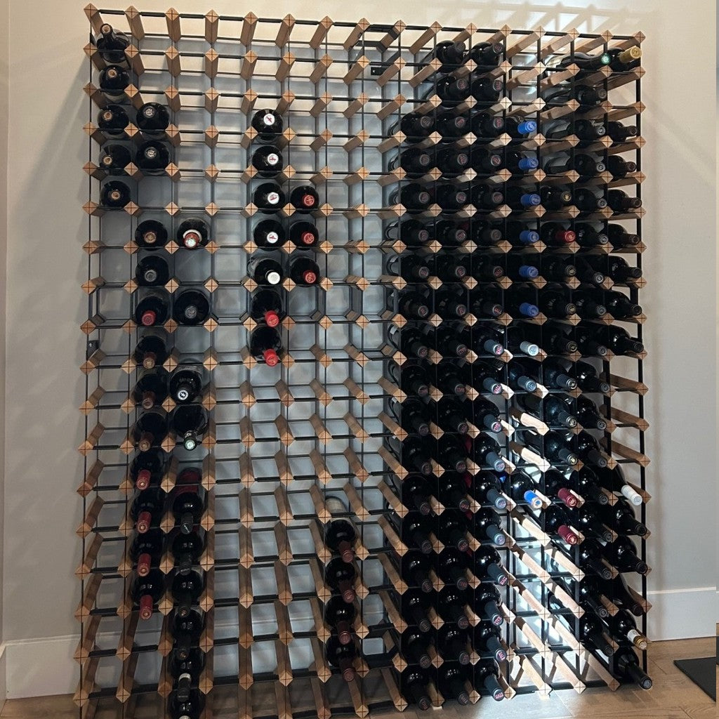 Custom Built Wine Rack | Rustic Hardwood | Un-Assembled