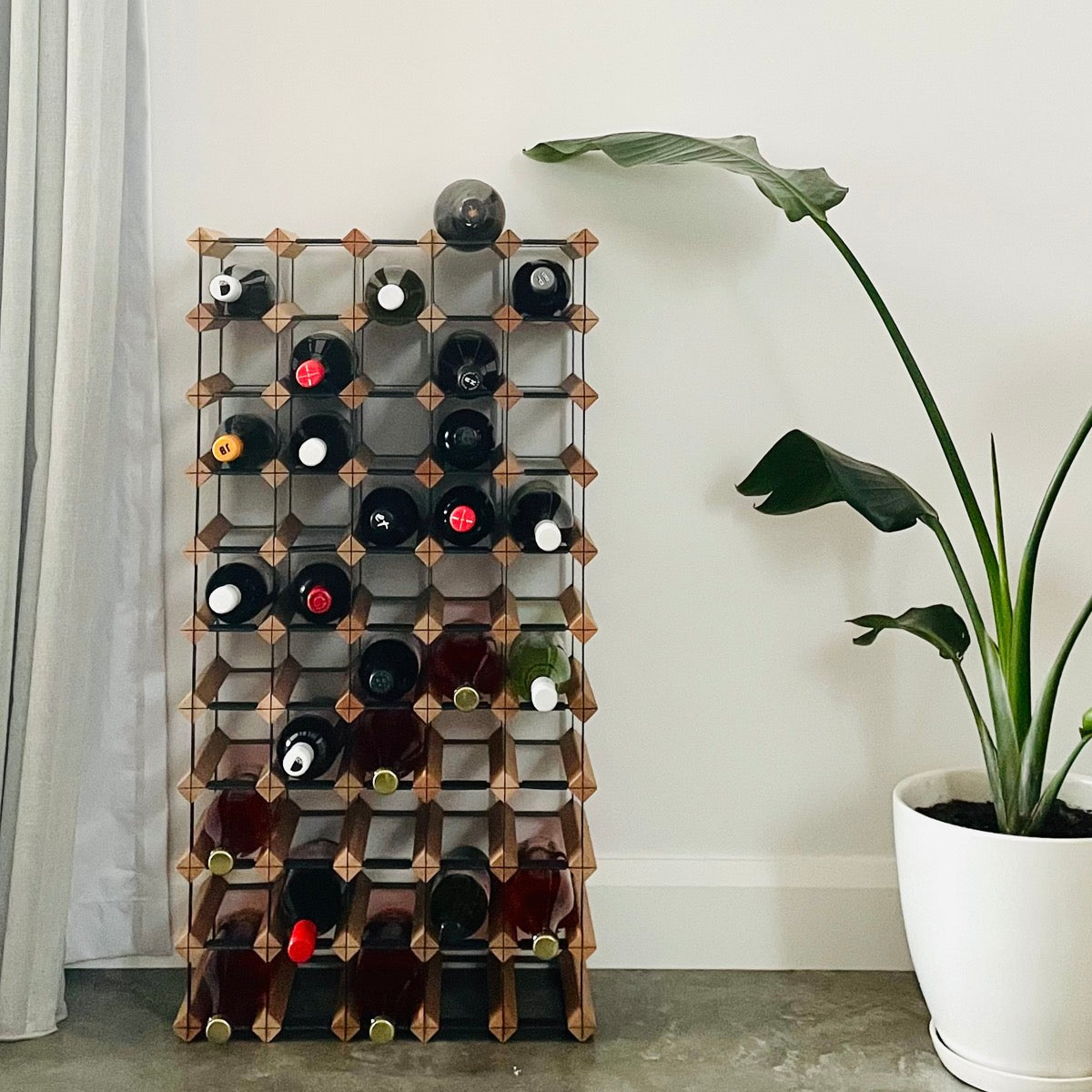 Custom Built Wine Rack | Rustic Hardwood | Un-Assembled