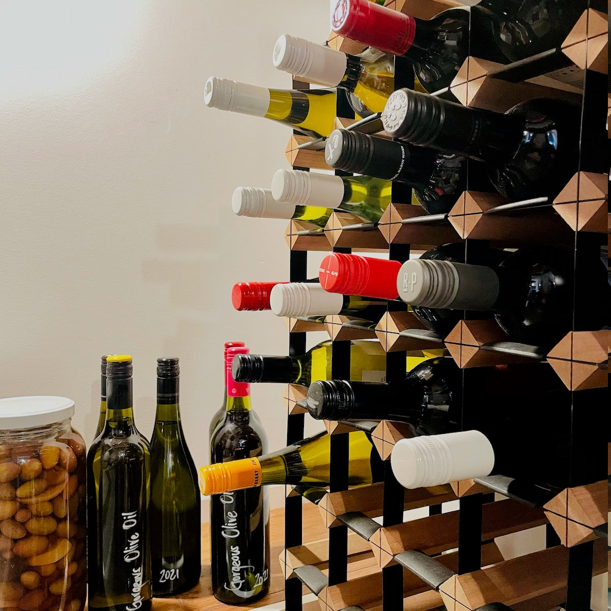 Custom Built Wine Rack | Rustic Hardwood | Un-Assembled