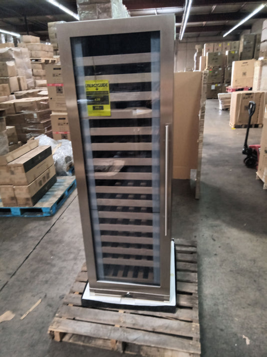 Refurbished - Upright Single Zone Large Wine Cooler With Low-E Glass Door - Stainless Steel Door