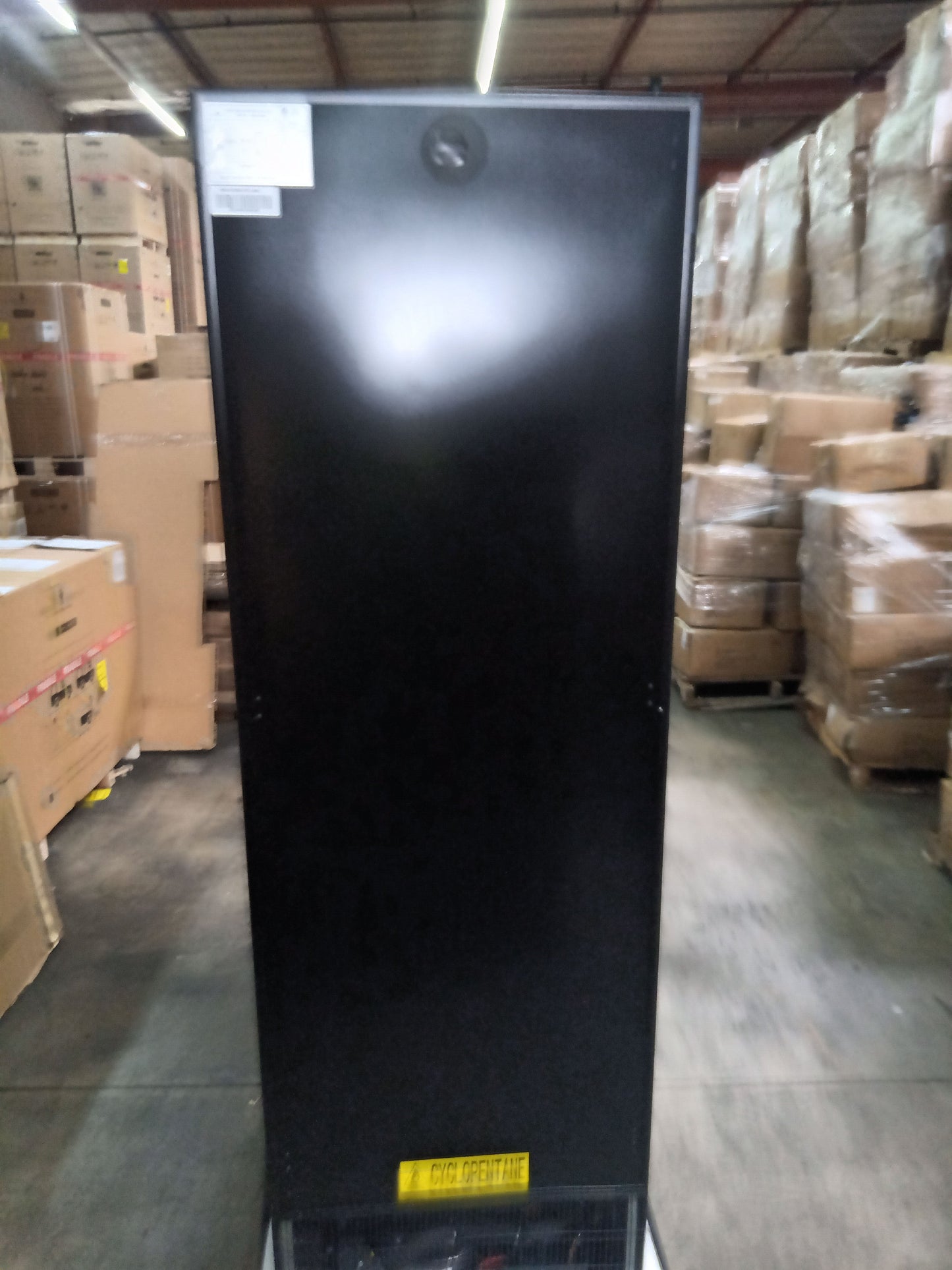 Refurbished - Large Beverage Refrigerator With Low-E Glass Door - Black Door