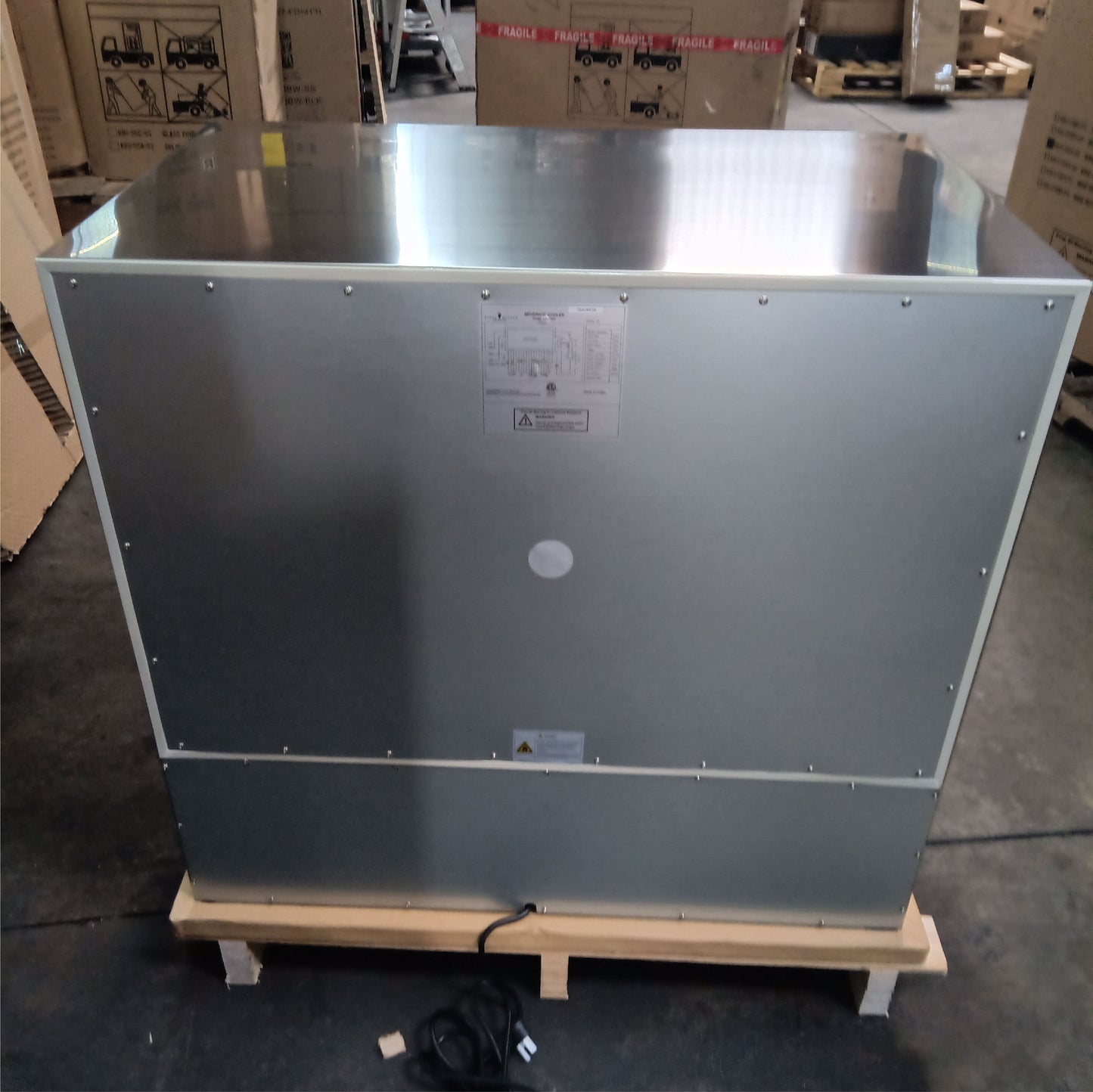 Refurbished - 36 Inch Outdoor Beverage Refrigerator 2 Door For Home