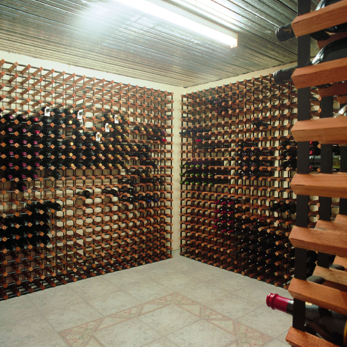 Custom Built Wine Rack | Rustic Hardwood | Un-Assembled