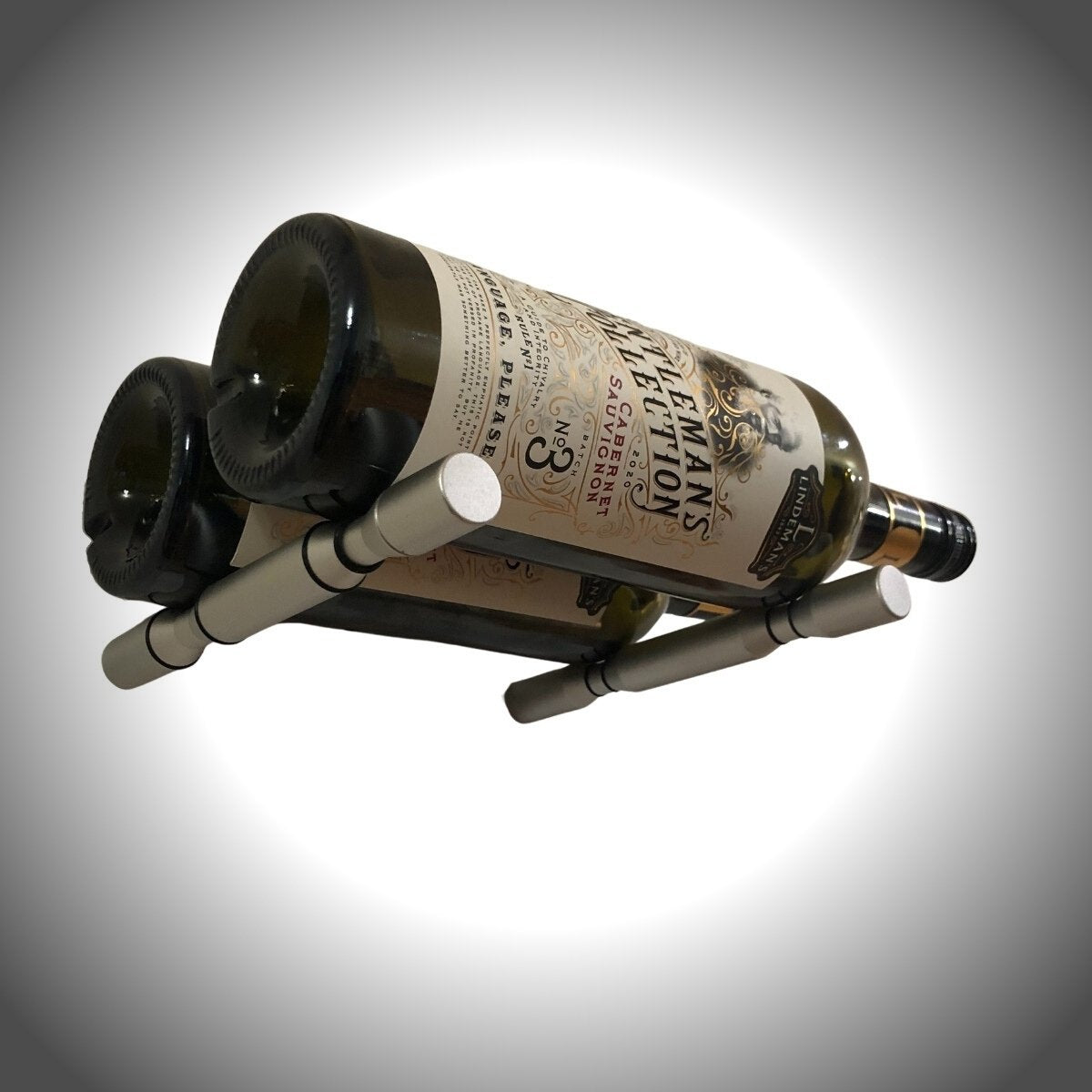 Wall Mounted Wine Peg Set | 2-Bottle Label-Forward Display