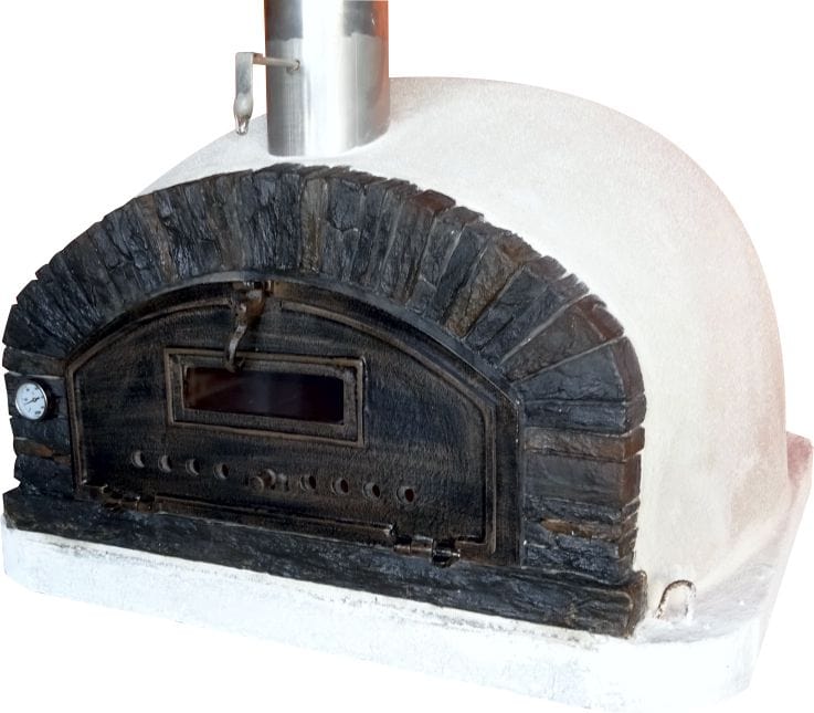 Authentic Pizza Ovens 'Buena Ventura Preto’ Premium Wood-Fired Pizza Oven / Handmade, Brick, Stacked Stone, Bake, Roast / BUENAB