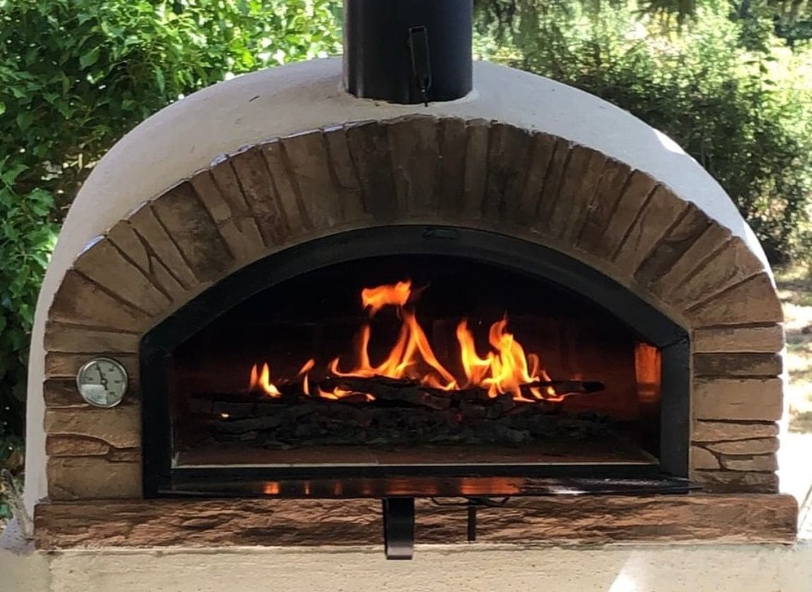 Authentic Pizza Ovens 'Buena Ventura Sierra’ Premium Wood-Fired Pizza Oven / Handmade, Brick, Stacked Stone, Bake, Roast / BUENAR