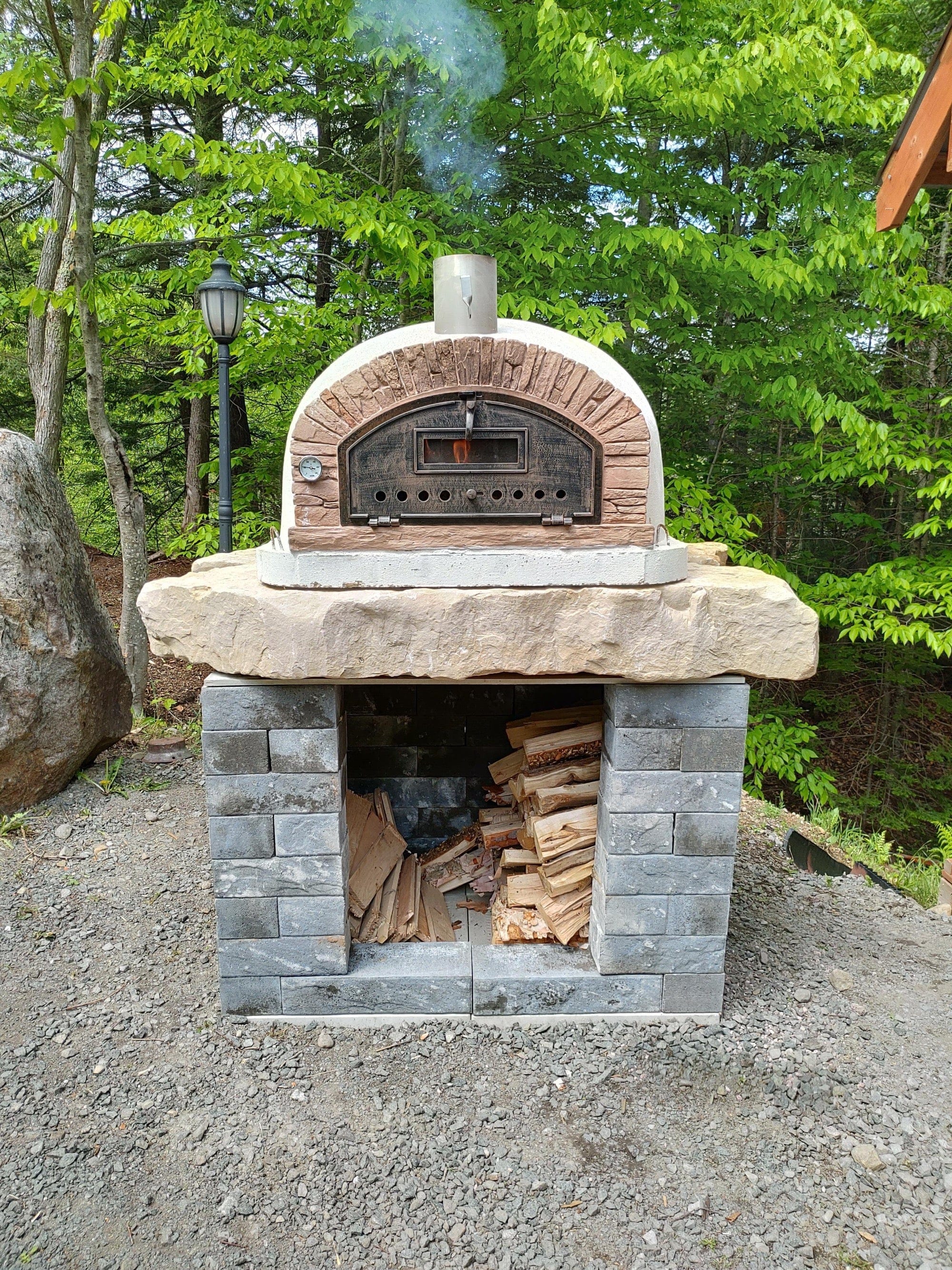 Authentic Pizza Ovens 'Buena Ventura Sierra’ Premium Wood-Fired Pizza Oven / Handmade, Brick, Stacked Stone, Bake, Roast / BUENAR