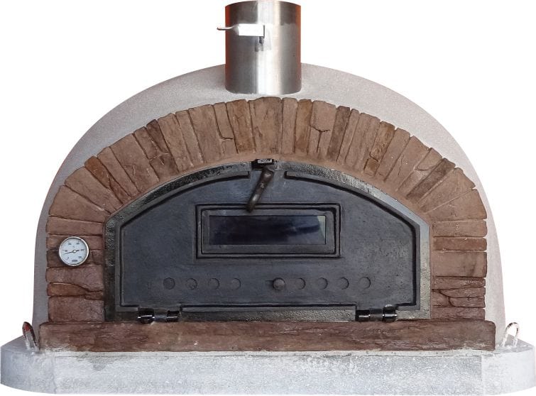 Authentic Pizza Ovens 'Buena Ventura Sierra’ Premium Wood-Fired Pizza Oven / Handmade, Brick, Stacked Stone, Bake, Roast / BUENAR