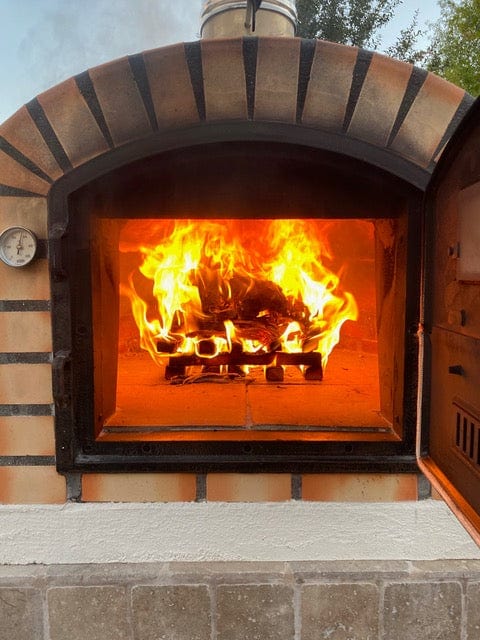 Authentic Pizza Ovens 'Lisboa' Premium Wood-Fired Pizza Oven / Handmade, Brick, Bake, Roast, Rotisserie / LISPREM