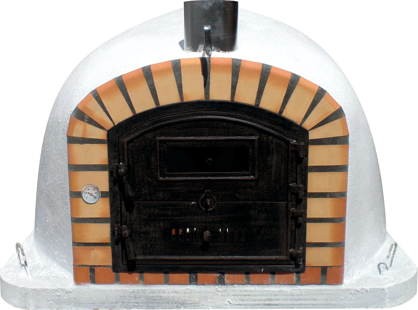 Authentic Pizza Ovens 'Lisboa' Premium Wood-Fired Pizza Oven / Handmade, Brick, Bake, Roast, Rotisserie / LISPREM