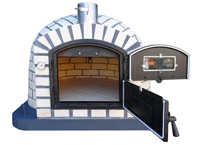 Authentic Pizza Ovens ‘Lisboa Roma’ Premium Wood-Fired Pizza Oven / Handmade, Brick, Bake, Roast, Rotisserie / LISROMPREM