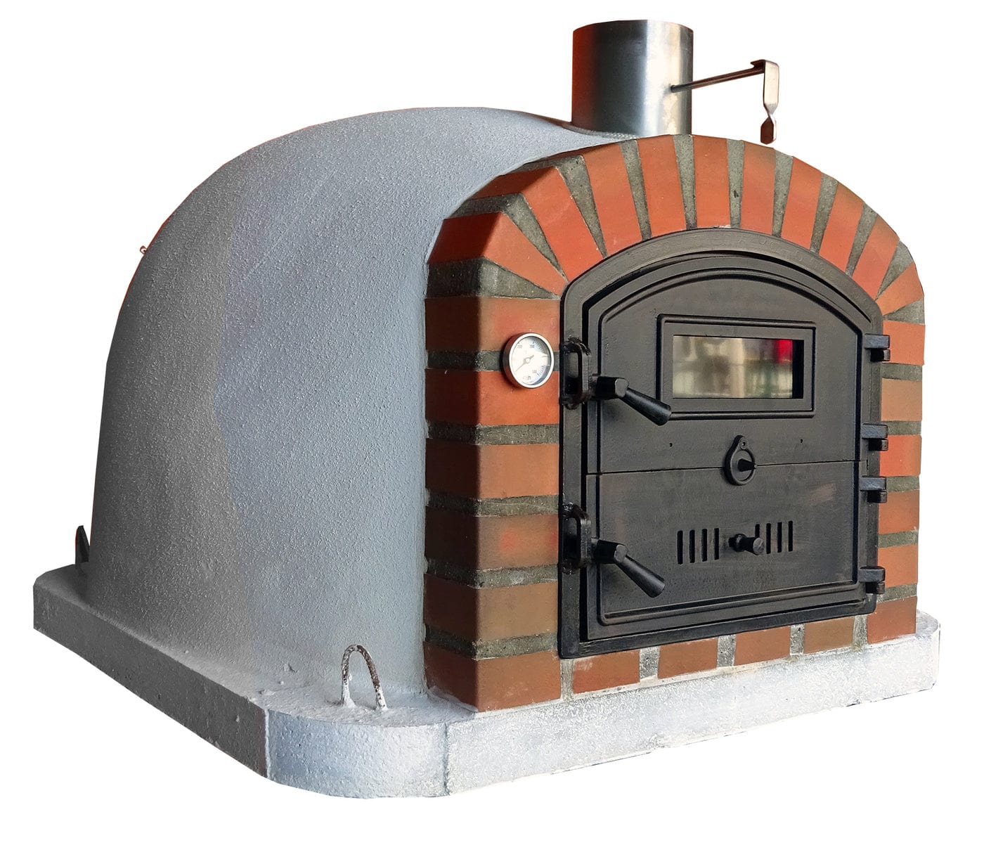 Authentic Pizza Ovens ‘Lisboa Rustic Arch’ Premium Wood-Fired Pizza Oven / Handmade, Brick, Bake, Roast, Rotisserie / LISRAPREM