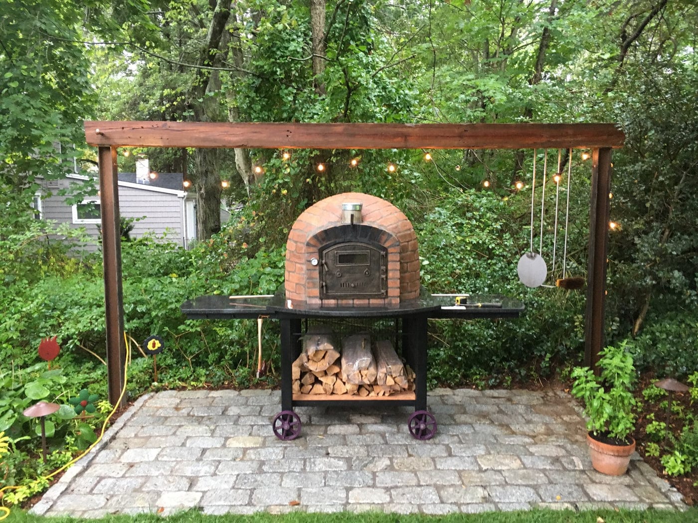 Authentic Pizza Ovens ‘Lisboa Rustic’ Premium Wood-Fired Pizza Oven / Handmade, Brick, Bake, Roast, Rotisserie / LISRUSTIC