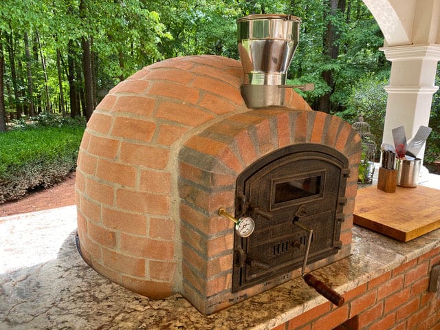 Authentic Pizza Ovens ‘Lisboa Rustic’ Premium Wood-Fired Pizza Oven / Handmade, Brick, Bake, Roast, Rotisserie / LISRUSTIC