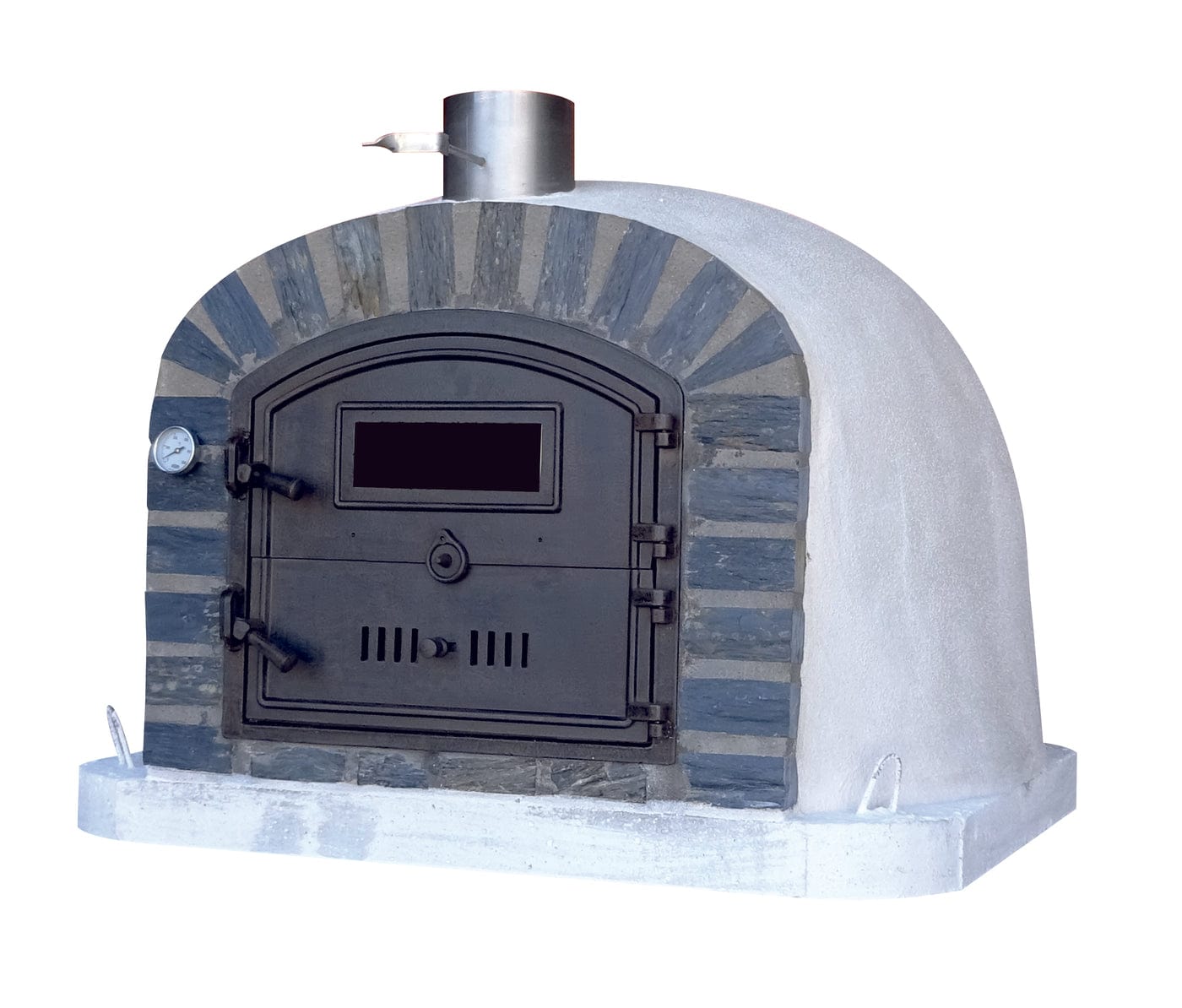 Authentic Pizza Ovens ‘Lisboa Stone Arch’ Premium Wood-Fired Pizza Oven / Handmade, Brick, Bake, Roast, Rotisserie / LISSAPREM