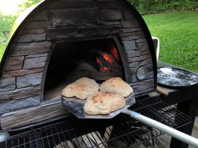 Authentic Pizza Ovens ‘Maximus Mobile’ BLACK Portable Wood-Fired Pizza Oven / Handmade, Stacked Stone, Bake, Roast / MAXB