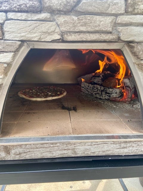 Authentic Pizza Ovens Large ‘Maximus Prime’ BLACK Portable Wood-Fired Pizza Oven / Handmade, Stacked Stone, Bake, Roast / PRIMEB