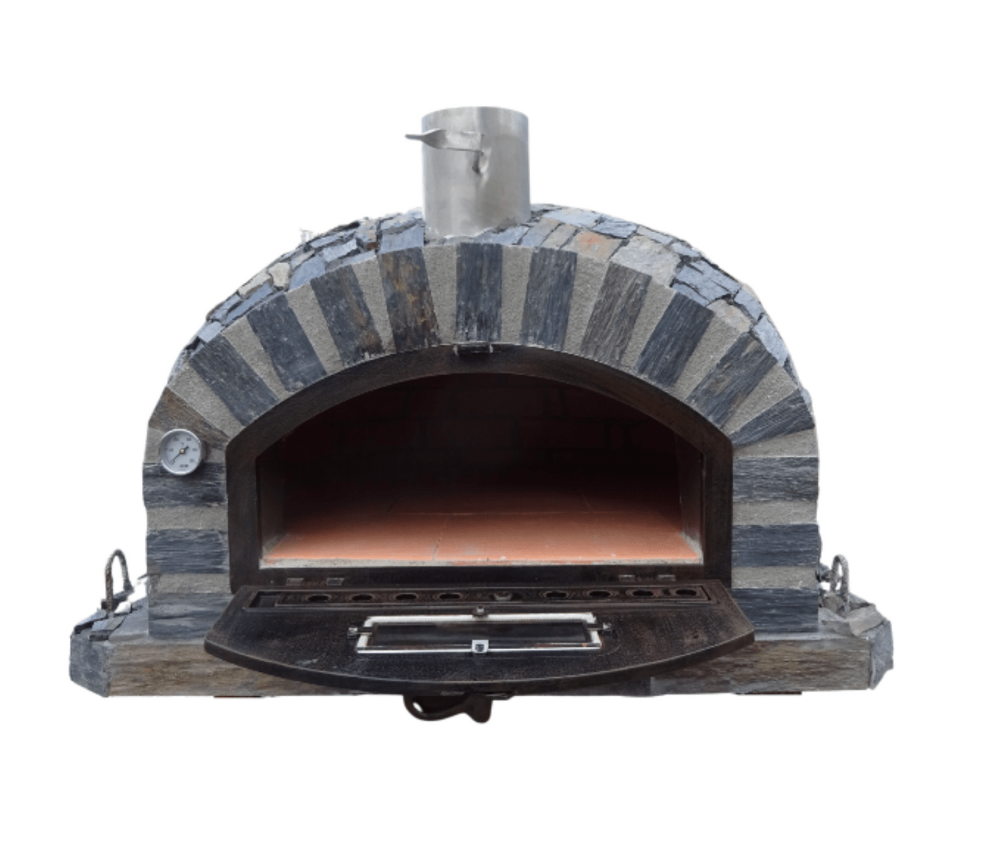 Authentic Pizza Ovens ‘Pizzaioli Stone Finish’ Premium Wood-Fired Pizza Oven / Handmade, Brick, Bake, Roast / PIZSTNPREM