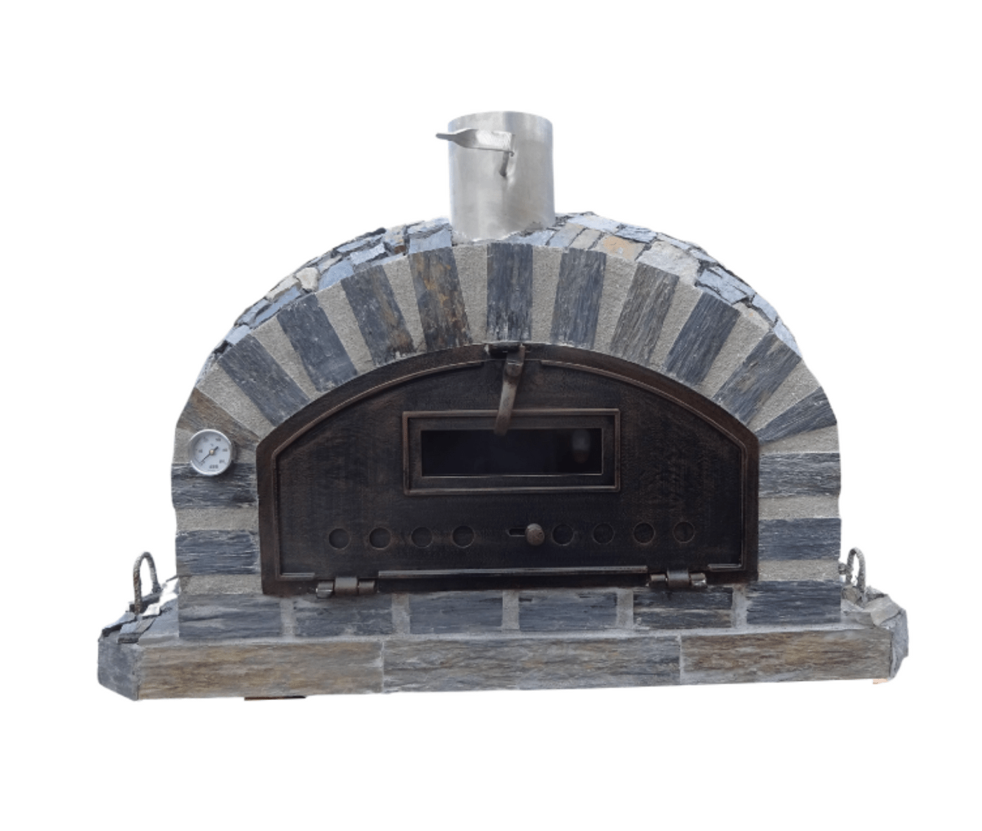 Authentic Pizza Ovens ‘Pizzaioli Stone Finish’ Premium Wood-Fired Pizza Oven / Handmade, Brick, Bake, Roast / PIZSTNPREM