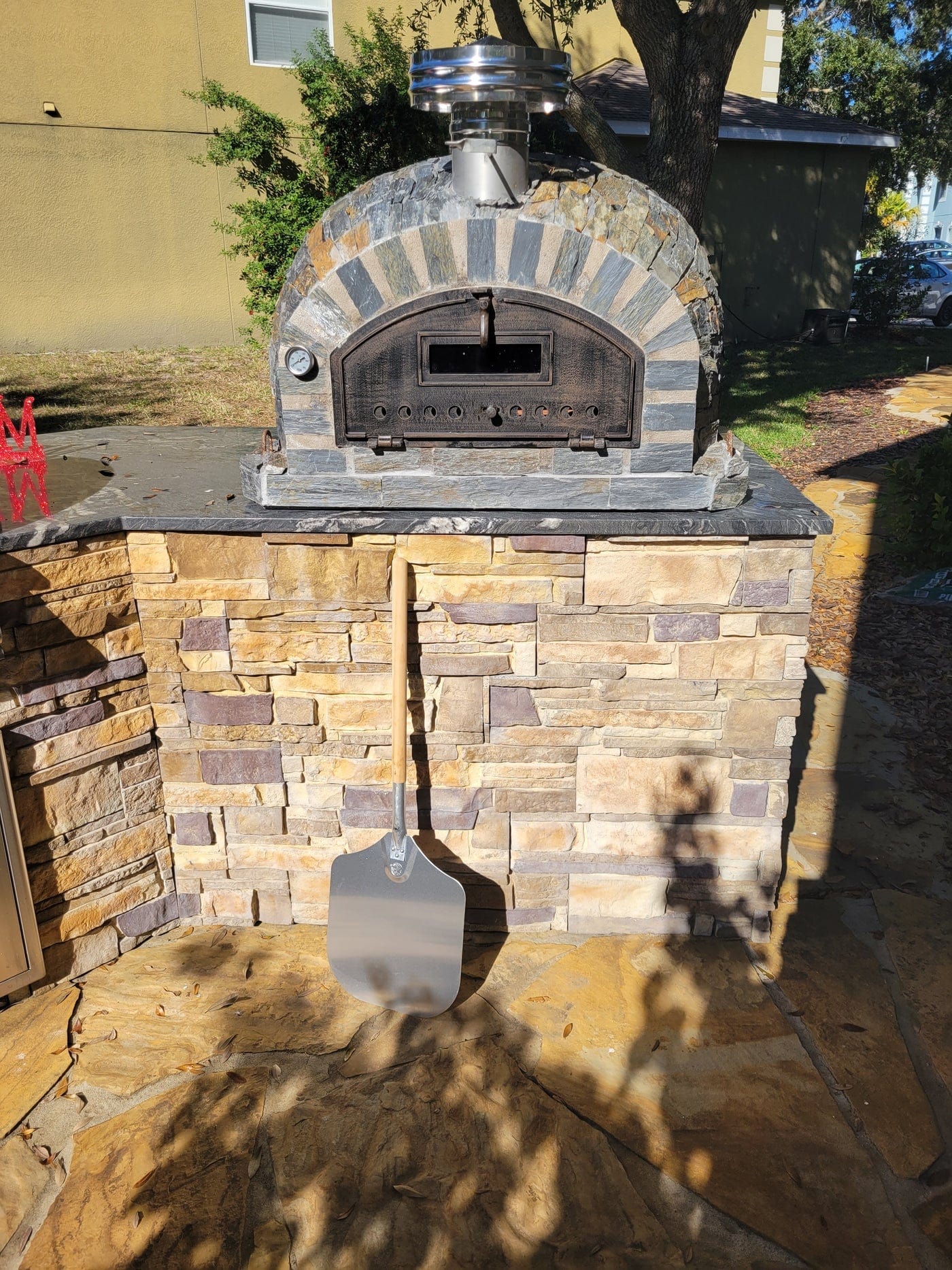 Authentic Pizza Ovens ‘Pizzaioli Stone Finish’ Premium Wood-Fired Pizza Oven / Handmade, Brick, Bake, Roast / PIZSTNPREM