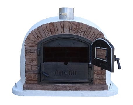 Authentic Pizza Ovens ‘Ventura Sierra’ Premium Wood-Fired Pizza Oven / Handmade, Brick, Stacked Stone, Bake, Roast, Rotisserie  / VENTR