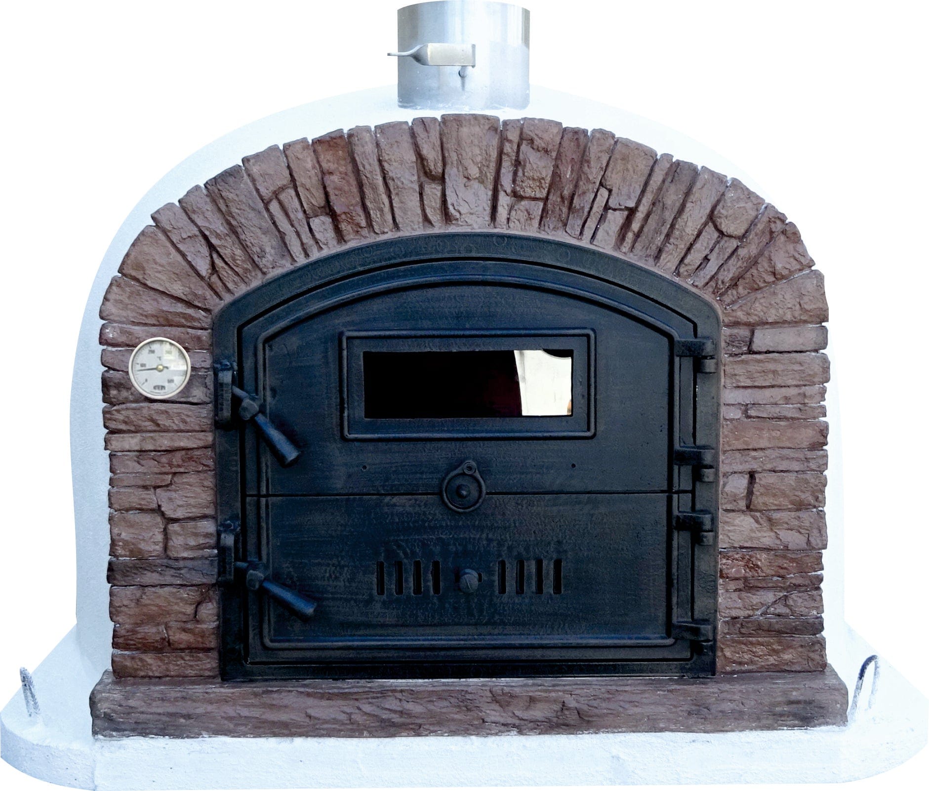 Authentic Pizza Ovens ‘Ventura Sierra’ Premium Wood-Fired Pizza Oven / Handmade, Brick, Stacked Stone, Bake, Roast, Rotisserie  / VENTR